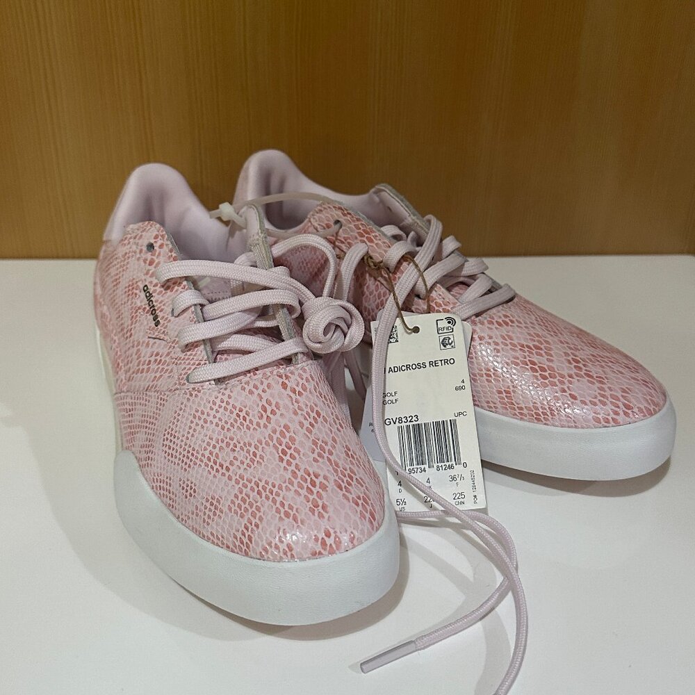 NEW Nike Adicross Retro Golf Shoes • Pink Snake Accent • Women's 5.5